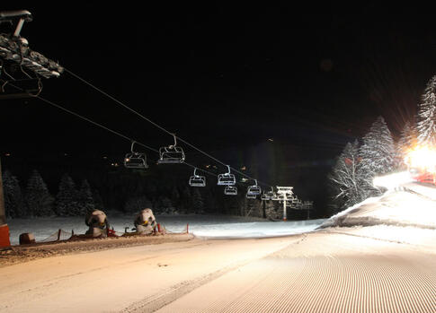 Skiareál Aldrov - večerní lyžování