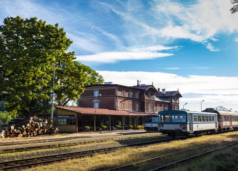 The Railway Station in Martinice