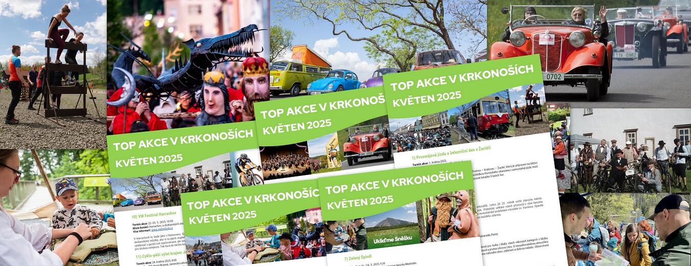 TOP akce v Krkonoších - květen 2025