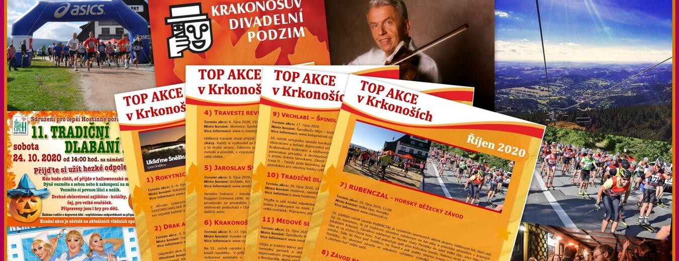 TOP akce v Krkonoších říjen 2020 – koláž