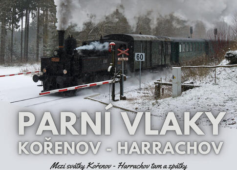 Parní vlaky Kořenov - Harrachov 