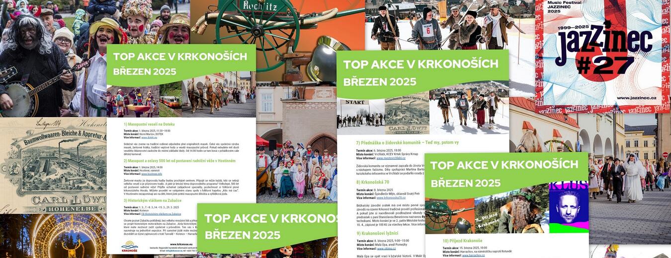 TOP akce v Krkonoších - březen 2025