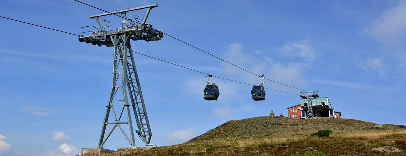 Kabinenseilbahn zur Schneekoppe – Sněžka 