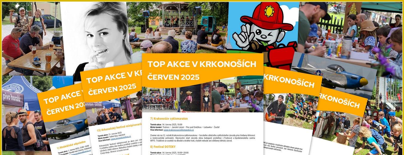 TOP akce v Krkonoších – červen 2025