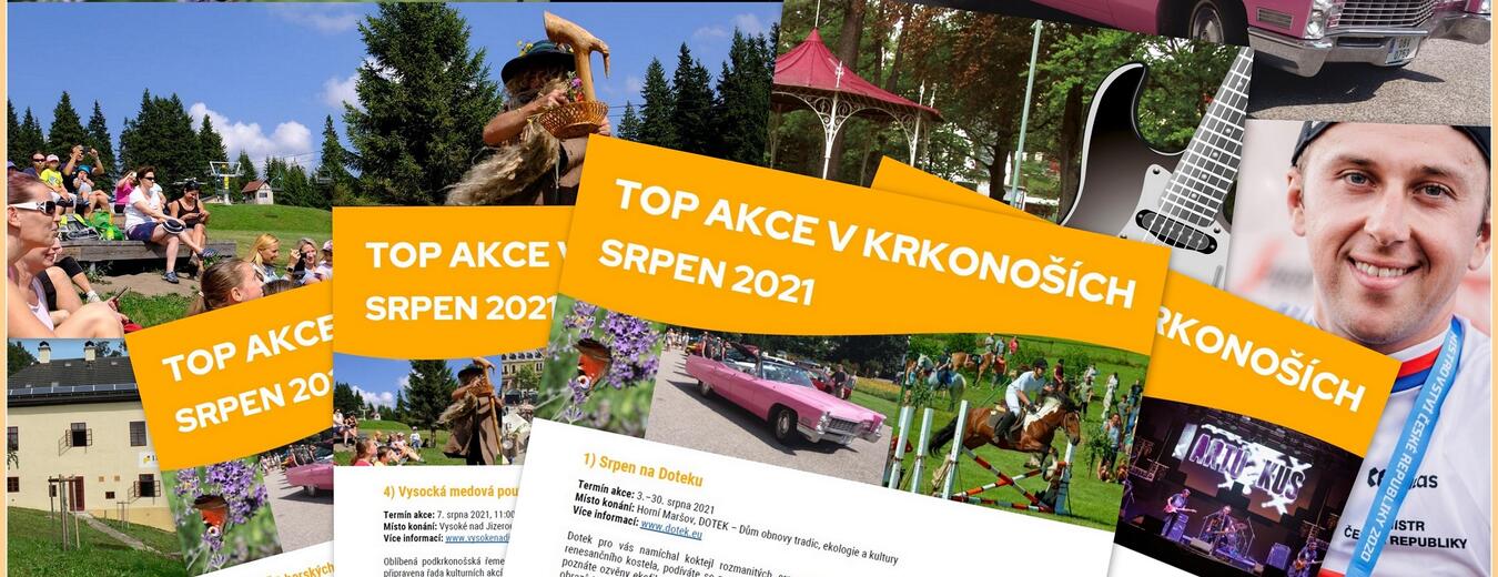 TOP akce v Krkonoších srpen 2021