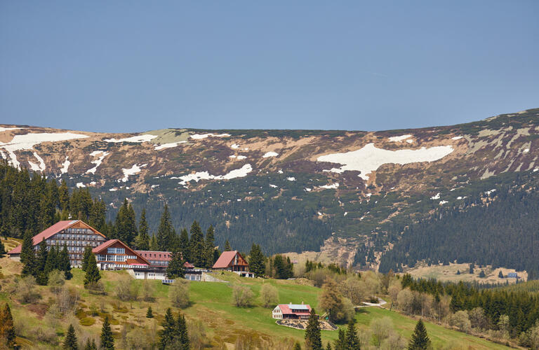 Mapa republiky v Krkonoších
