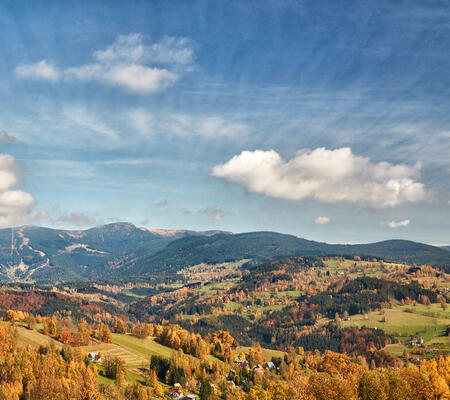 Výhled od Márinkova kříže