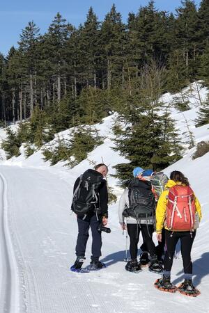 Walking in the Krkonose with Snowshoes