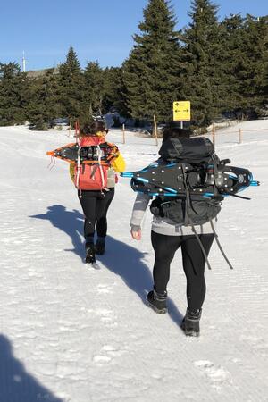 Walking in the Krkonose with Snowshoes