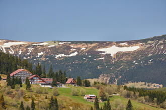 Mapa republiky v Krkonoších